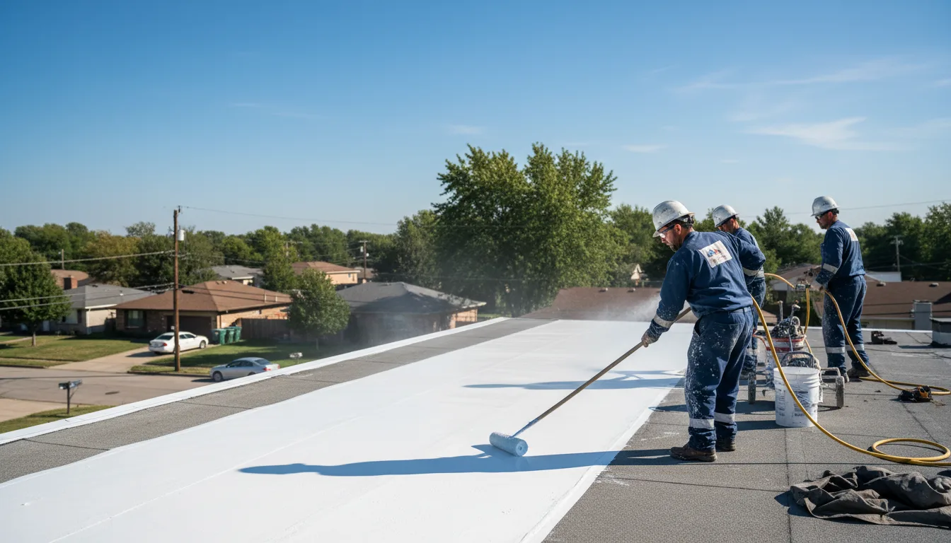 Commercial roof coating in Leachville, AR near me